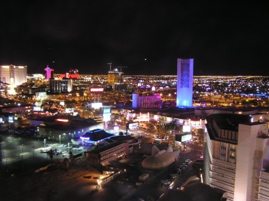 View from the roof (hint: don't go on the roof of a Vegas hotel... just fyi)
