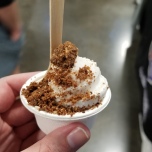 Vegan ice cream with paleo collagen crumble